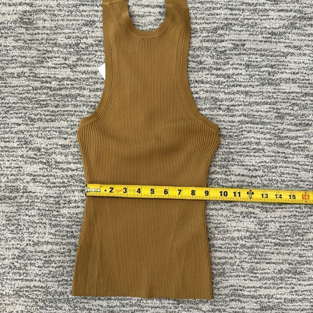 Zimmermann Camel Ribbed Halter Tank Top - Picture 11 of 15